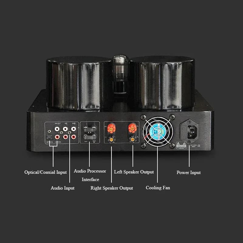 Nobsound Röhren-Stereo-Endstufe mit Bluetooth und Digital-Eingängen