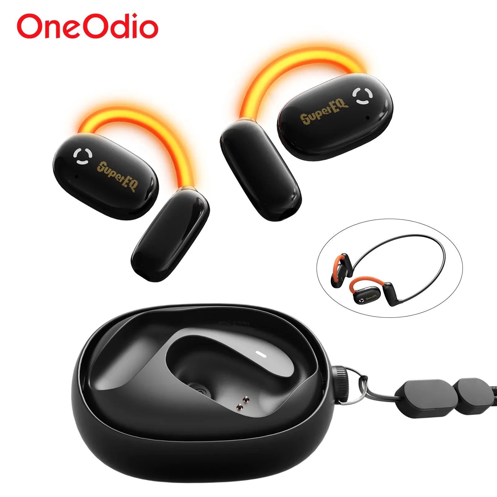 Oneodio SuperEQ D72 Open-Ear Sportkopfhörer mit Bluetooth 5.4