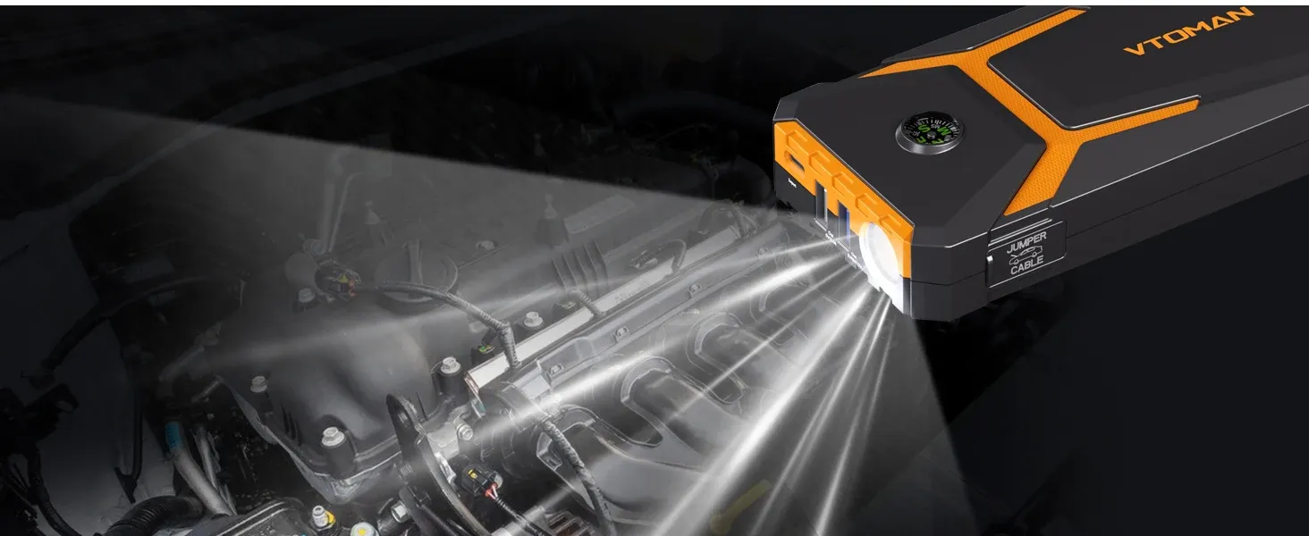 VTOMAN V6 Pro Starthilfe-Powerbank 2000A
