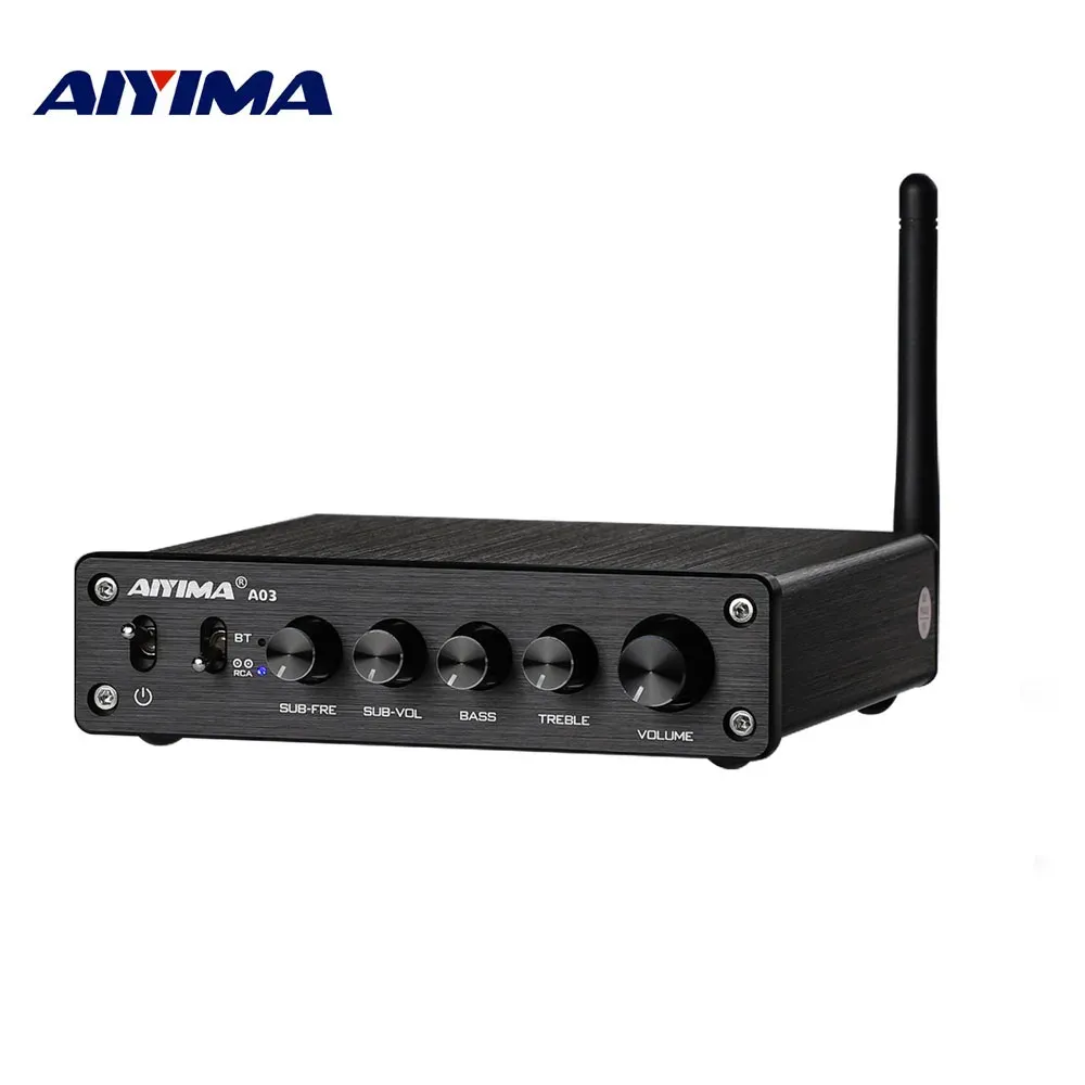 AIYIMA A03 2.1 Bluetooth-Verstärker für kompakte HiFi-Setups